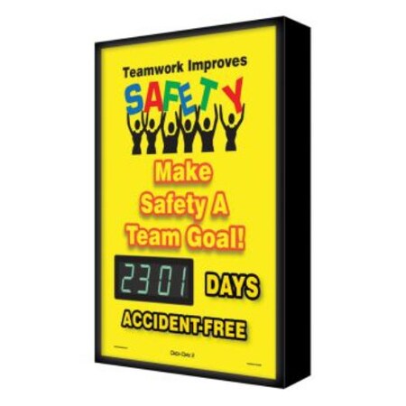 Accuform BACKLIT DIGIDAY 3 ELECTRONIC SCF301 SCF301